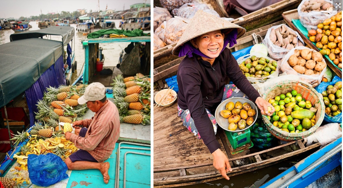 Chợ nỗi Cái Răng - Du Lịch Cần Thơ