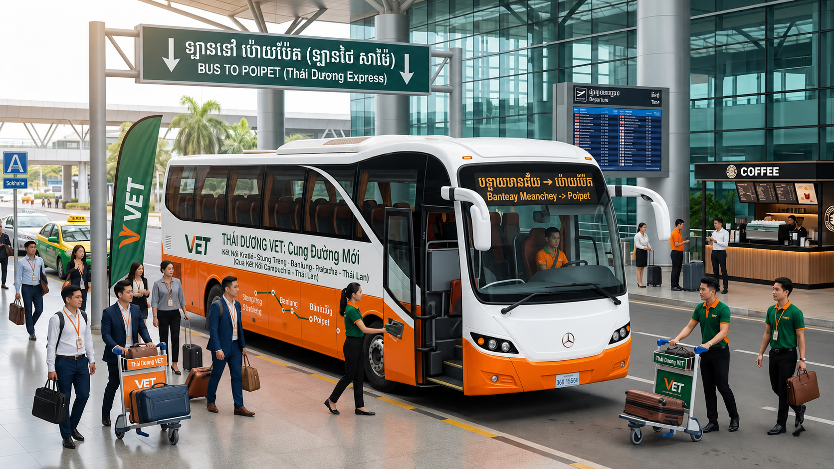 Thai Duong Air Bus Cambodia : Best Bus Service from Ho Chi Minh to Siem Reap